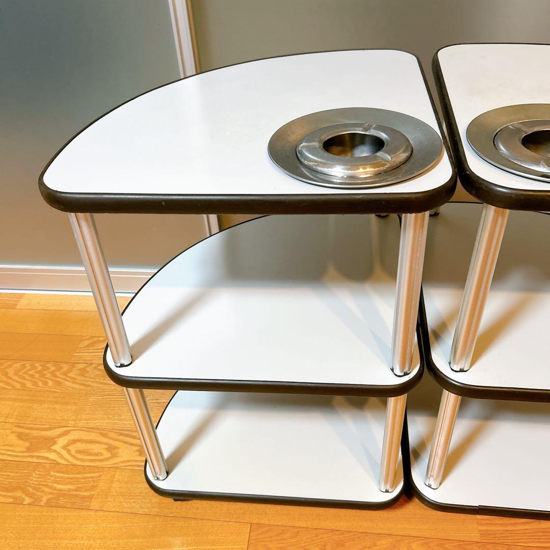 麻雀　麻雀卓用　サイドテーブル　灰皿付き　2点セット②