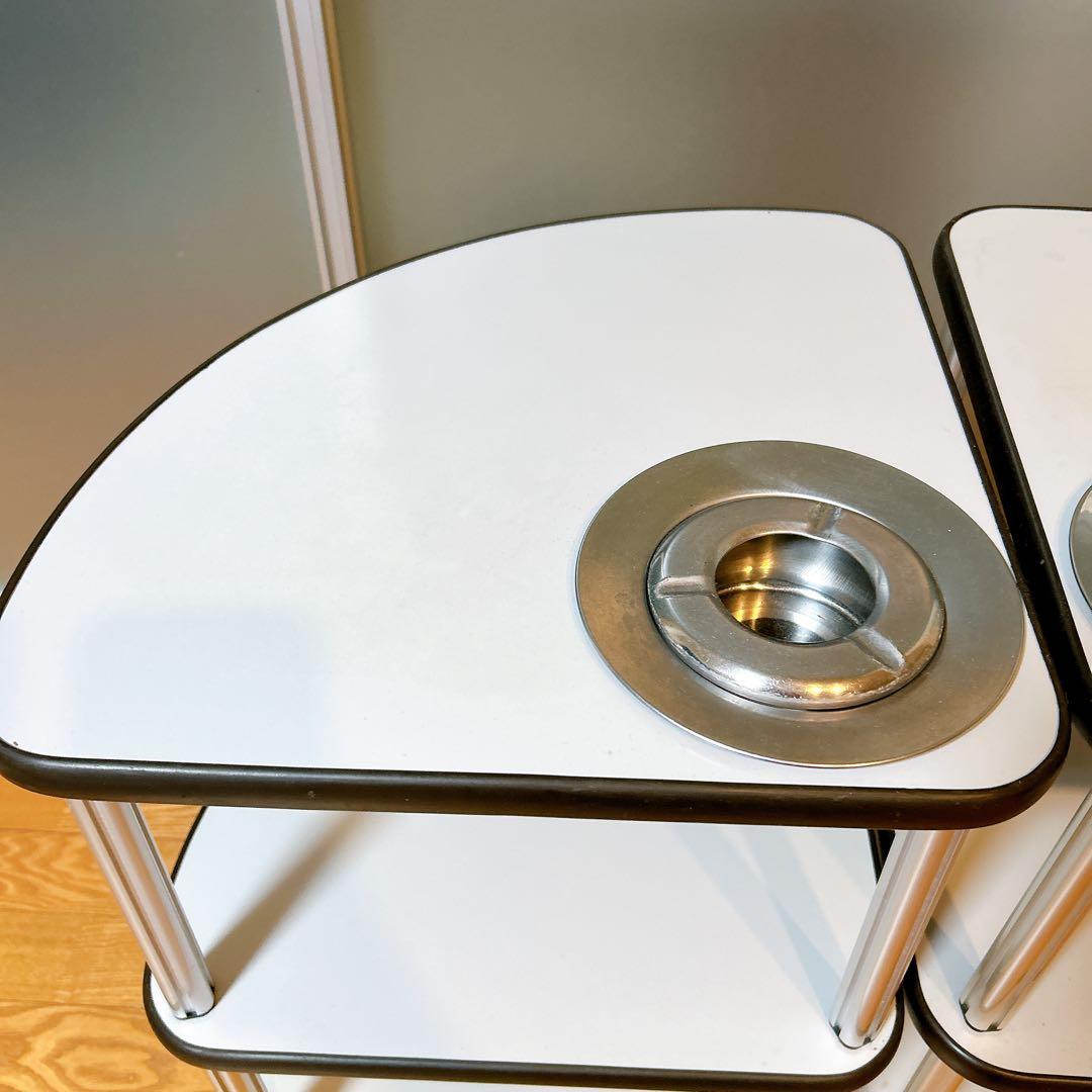 麻雀　麻雀卓用　サイドテーブル　灰皿付き　2点セット②