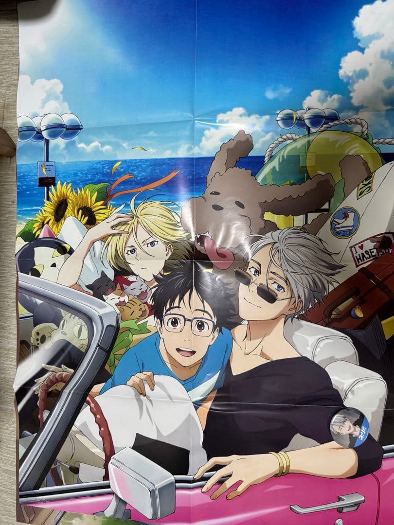 ユーリ!!! on ICE ポスター　バッチ　クリアファイル