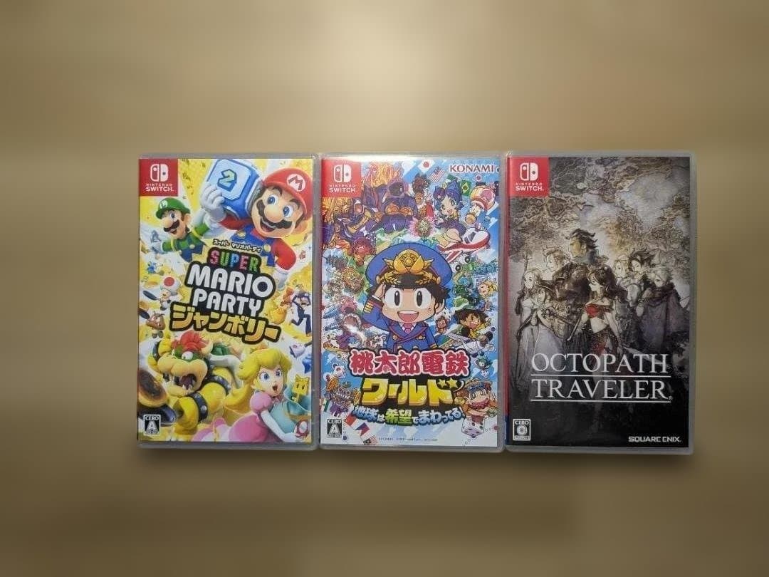 Switchソフト3本セット　マリオパーティジャンボリー・桃鉄ワールド・オクトラ