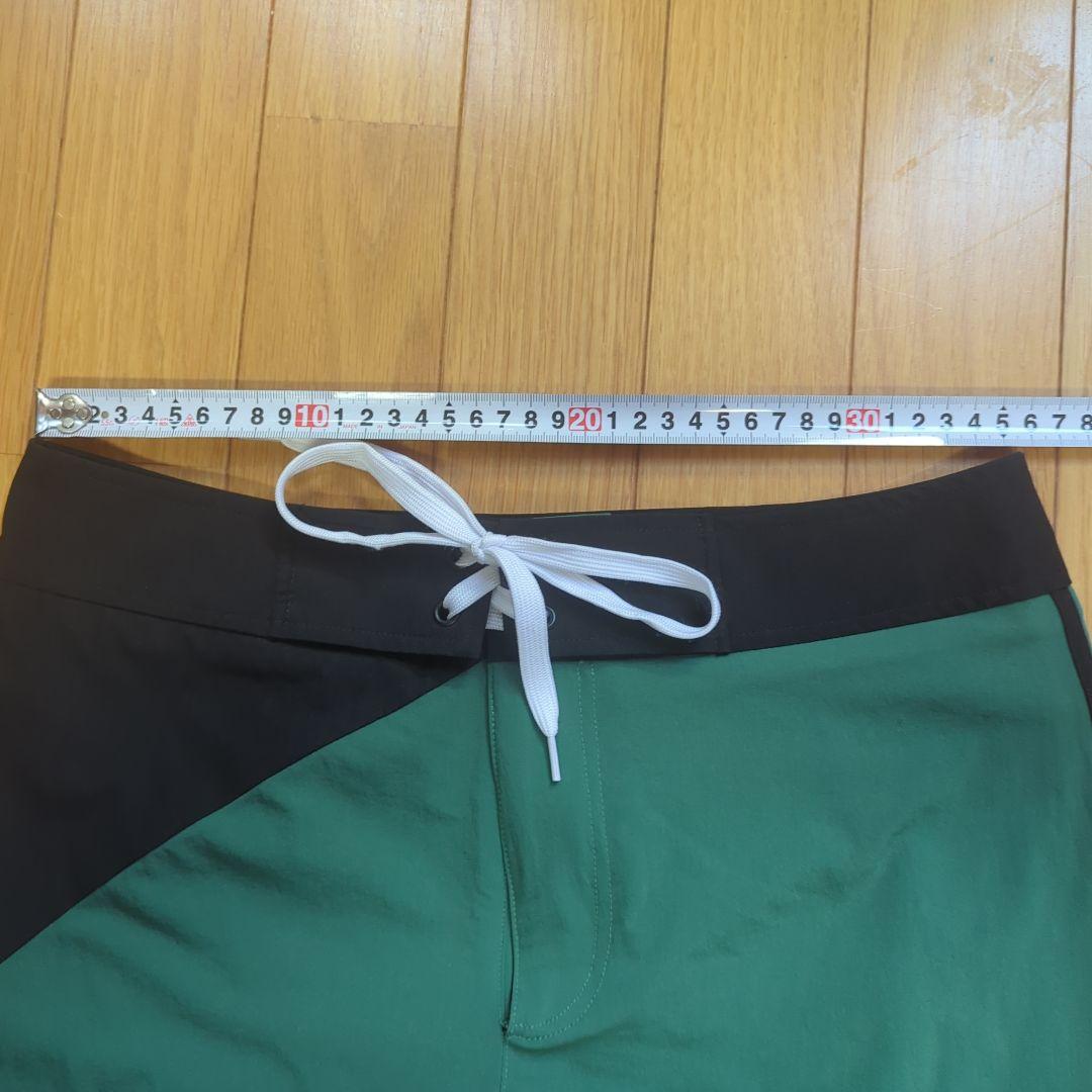 VEATM サーフパンツ Mサイズ 水着 緑/白/黒