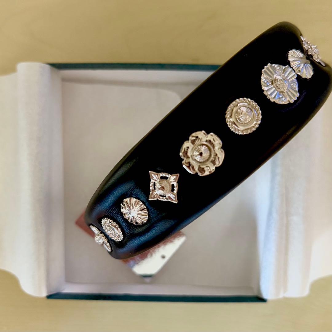 箱・タグ付き【TOGA TOO】レザーヘッドバンド1