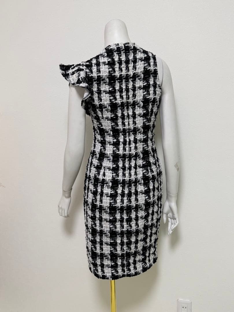 DEA ROBE de FLEURSローブドフルール・ツイードフリルドレス