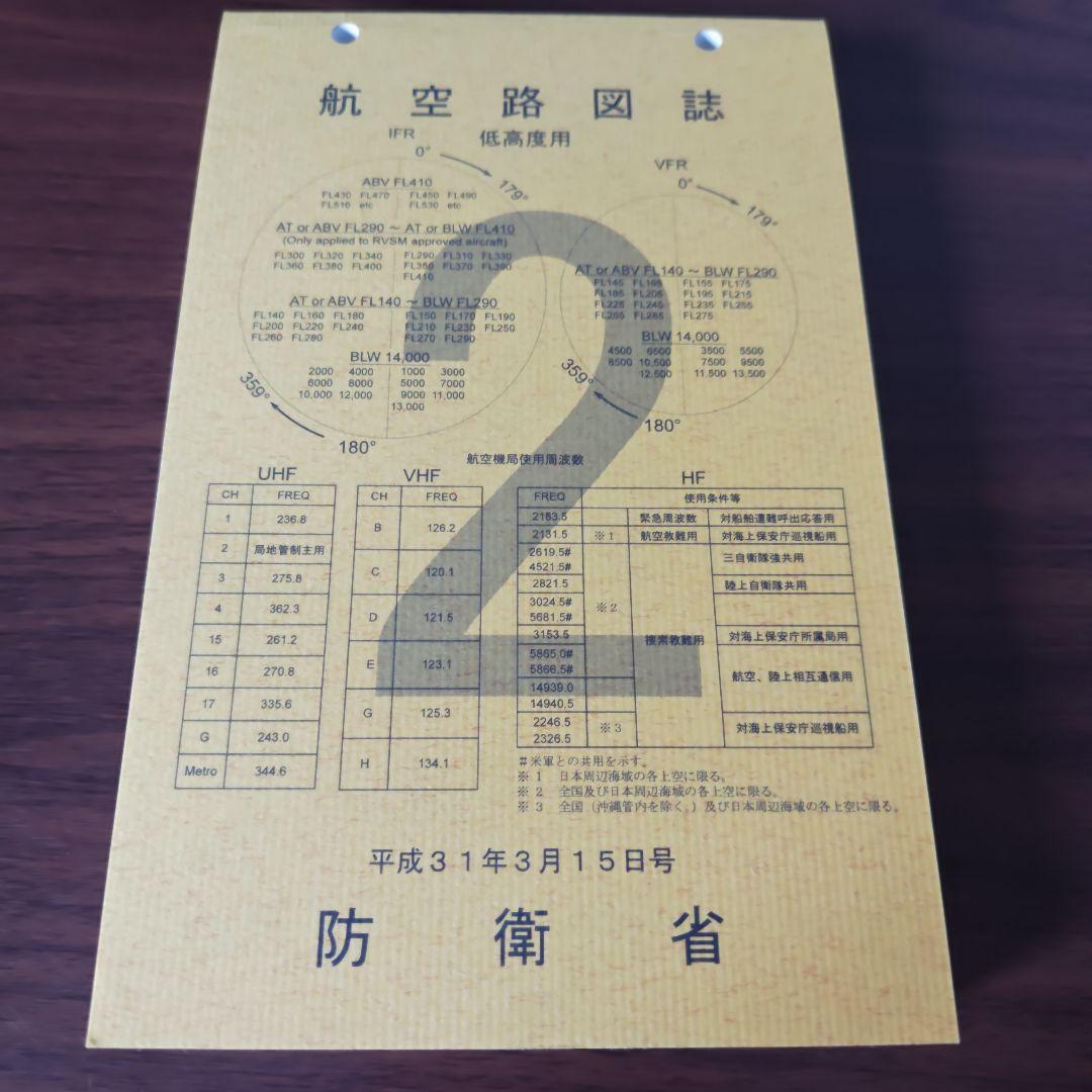 最終値下げ！　航空路　図誌　低度用　②　平成31年 3月号 美品　航空自衛隊