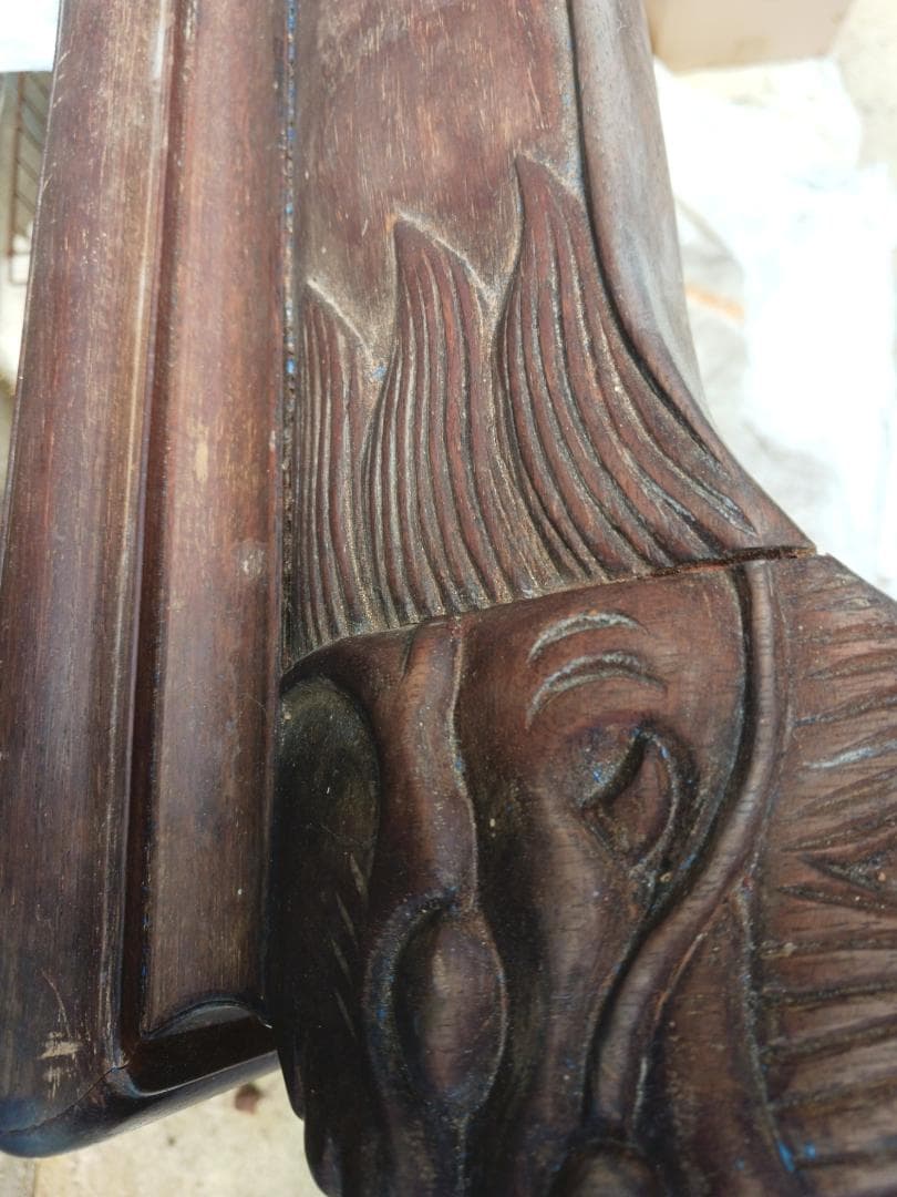 最終値★もったいない　座卓　紫檀　ローテーブル　リメイク用　重い ほぼ送料‼