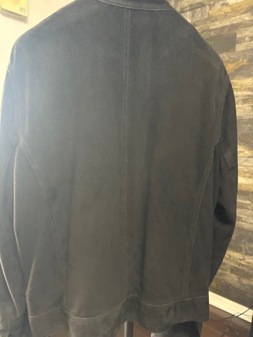 EMMETTIエンメティ　ブラックスエードゴールドジップ　ユリ50ハンガー付き