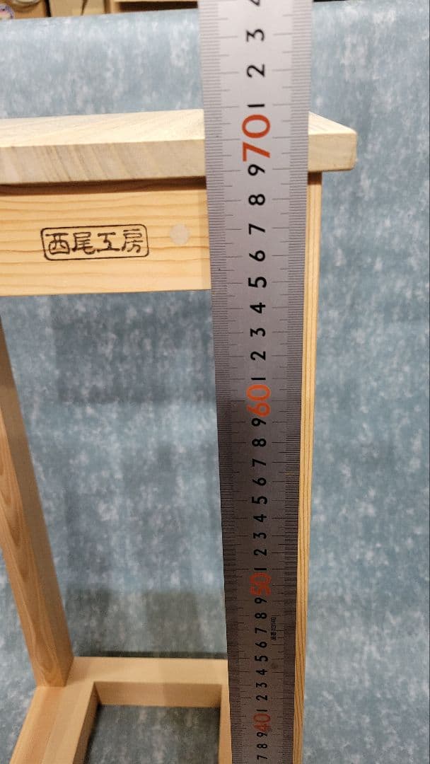 ハンドメイド30cm水槽用 木製 水槽台 高さ約70cm