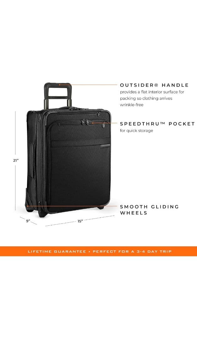 【いが】【美品】Briggs & Riley ２輪ナイロン 国際線機内持込