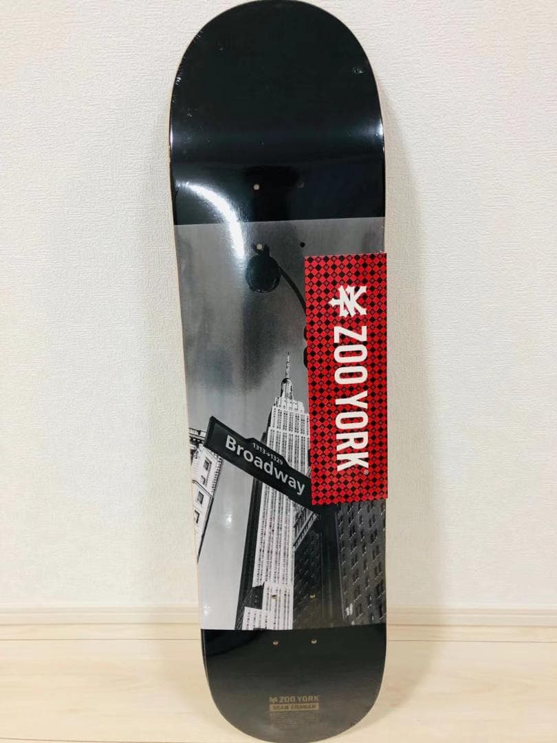 台湾製無地黒デッキテープ付き　ズーヨーク　ZOOYORK 8.0デッキ