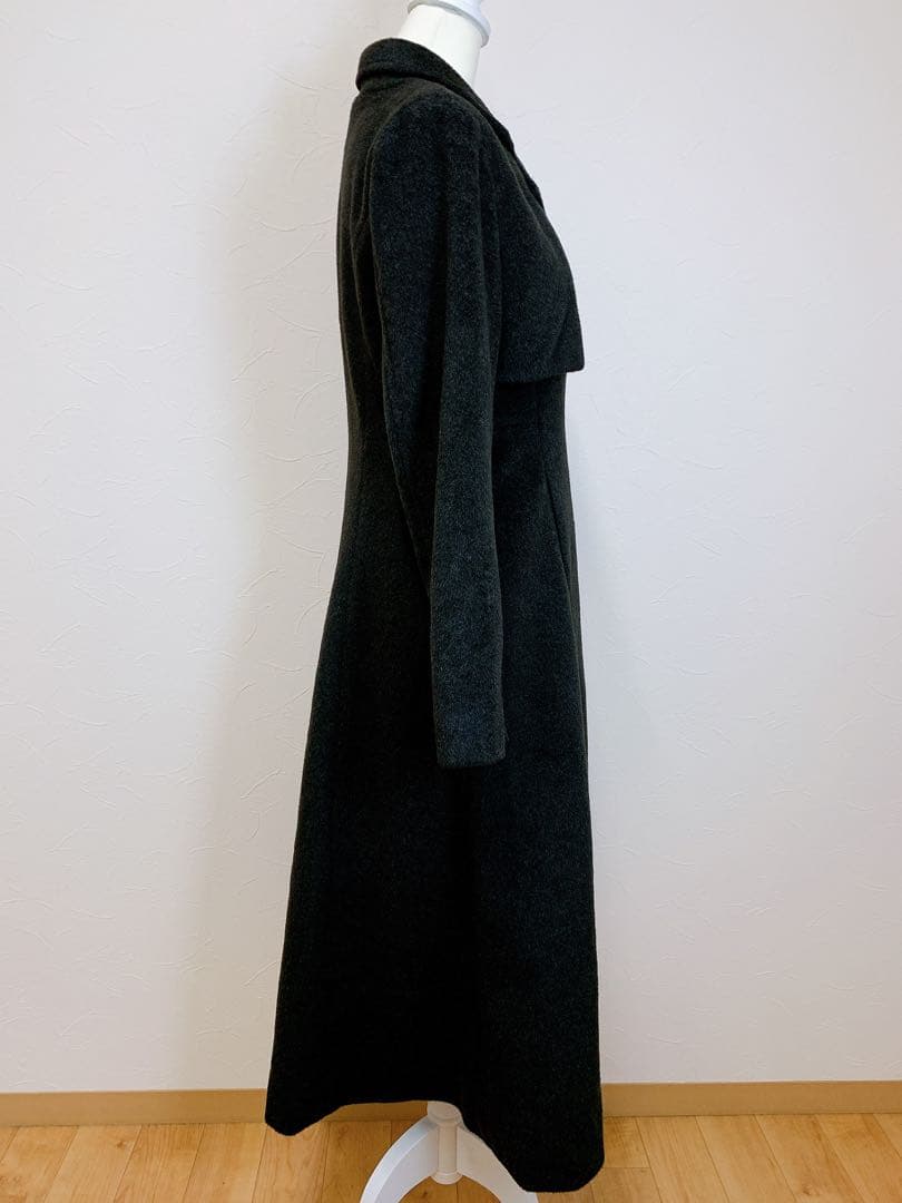 美品 Louere ウエストシェイプフレアチェスターコート M