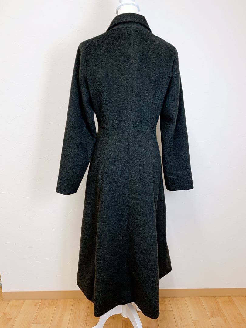 美品 Louere ウエストシェイプフレアチェスターコート M