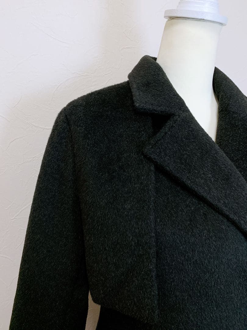 美品 Louere ウエストシェイプフレアチェスターコート M