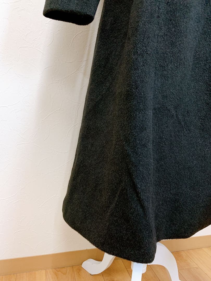 美品 Louere ウエストシェイプフレアチェスターコート M