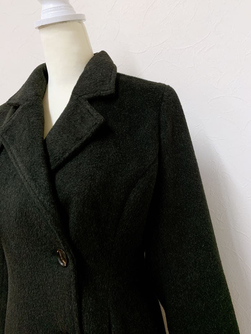 美品 Louere ウエストシェイプフレアチェスターコート M