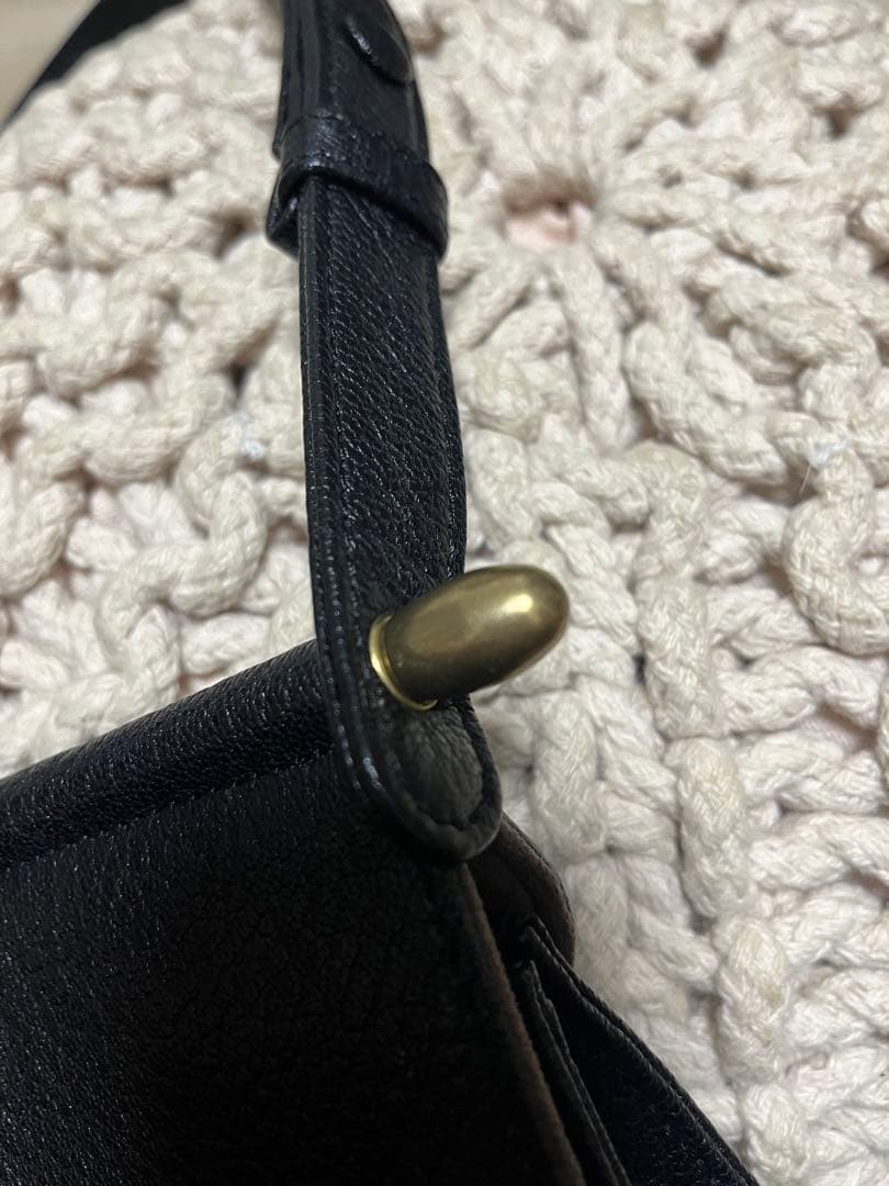 【希少】美品✨トフアンドロードストーン　ショルダーバッグ　ブラックレザー