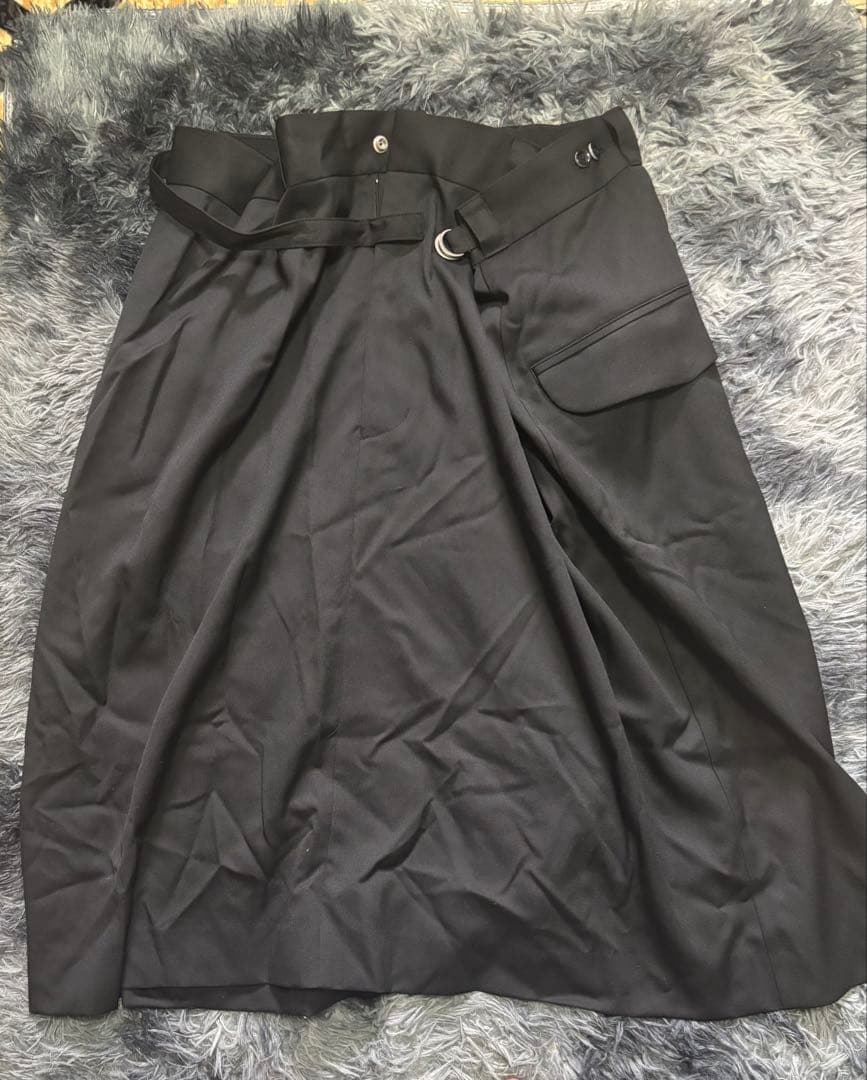 スカート ANREALAGE WRAP POLYESTER MILITARY SKIRT