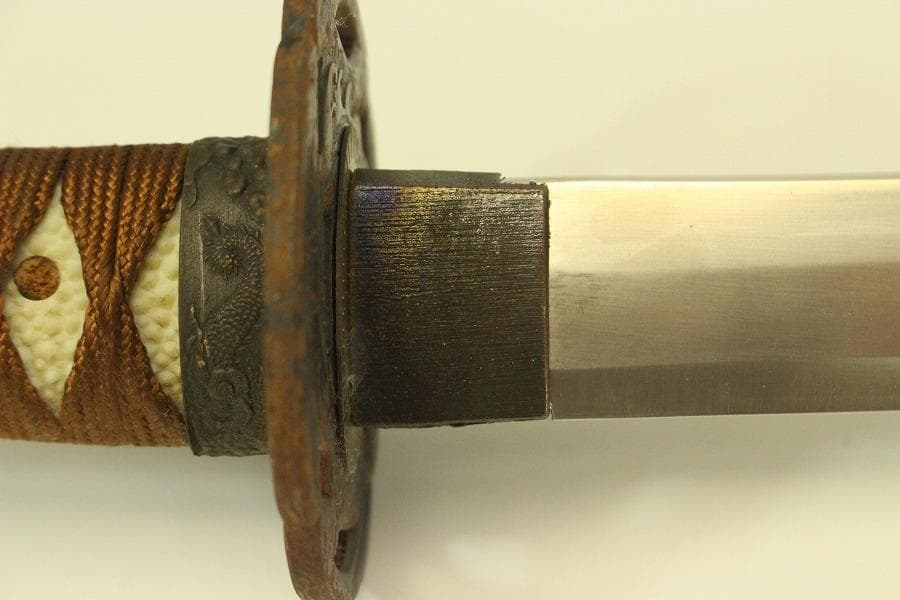 武具 模造刀 大刀 小刀 セット 鞘龍彫刻(メ1483)