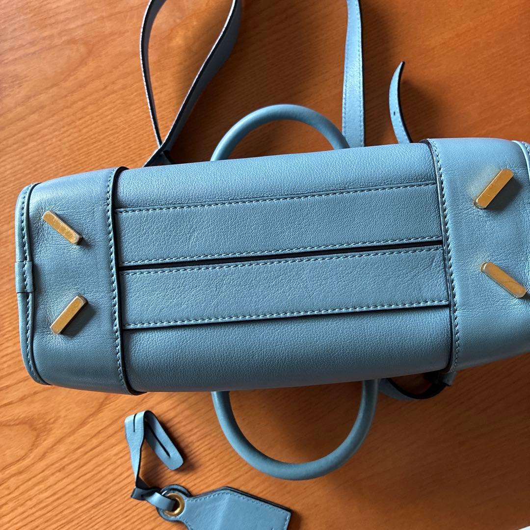 お値下げ❗️LOEWE 青 アマソナ23ショルダーバッグ 保存袋付き