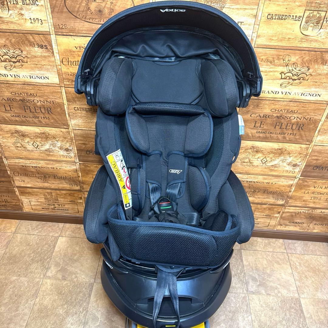【美品‼︎】Aprica フラディアグロウISOFIX セーフティー+ sブラック