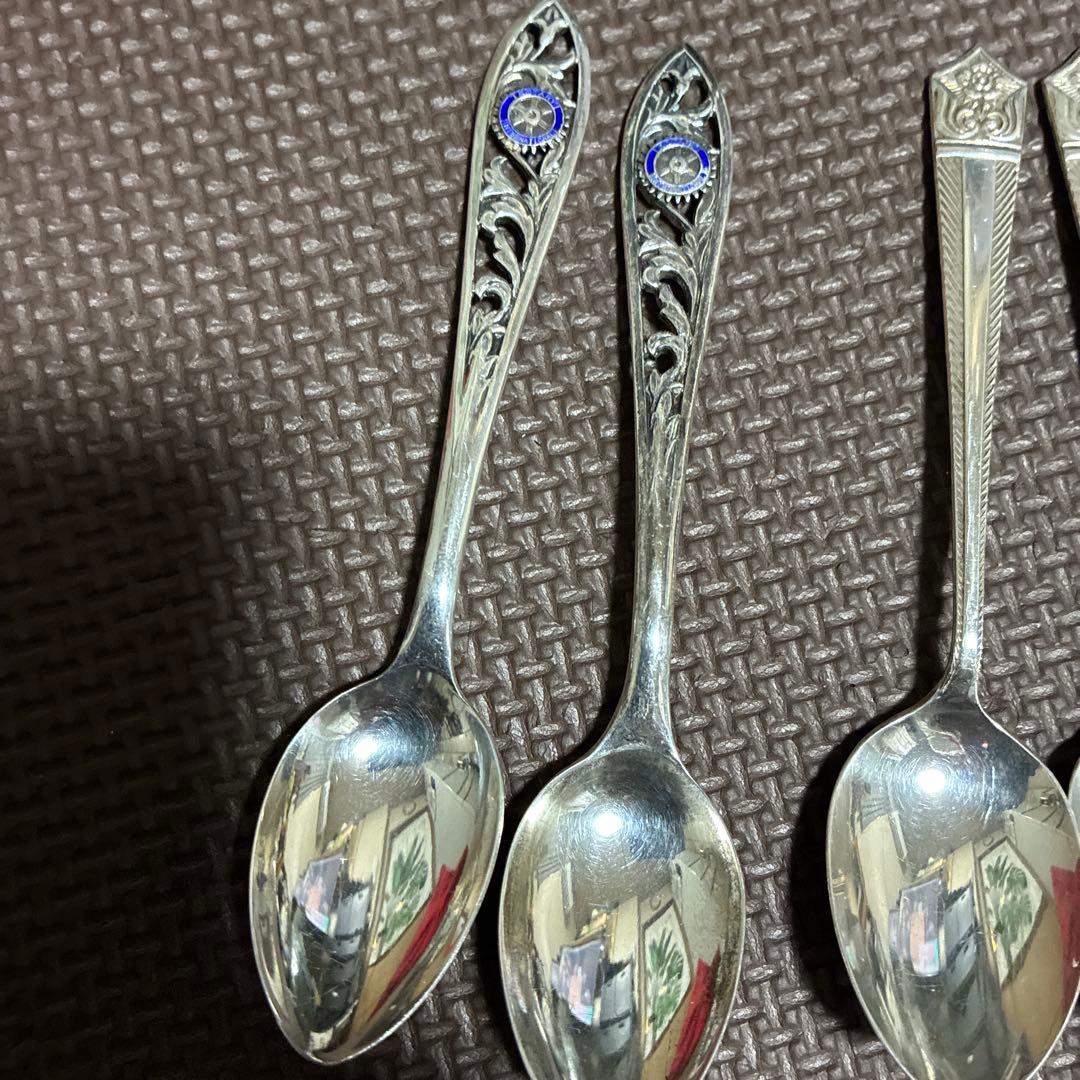 ‼️超希少‼️ロータリーインターナショナル シルバースプーン 2本計６本純銀約90g