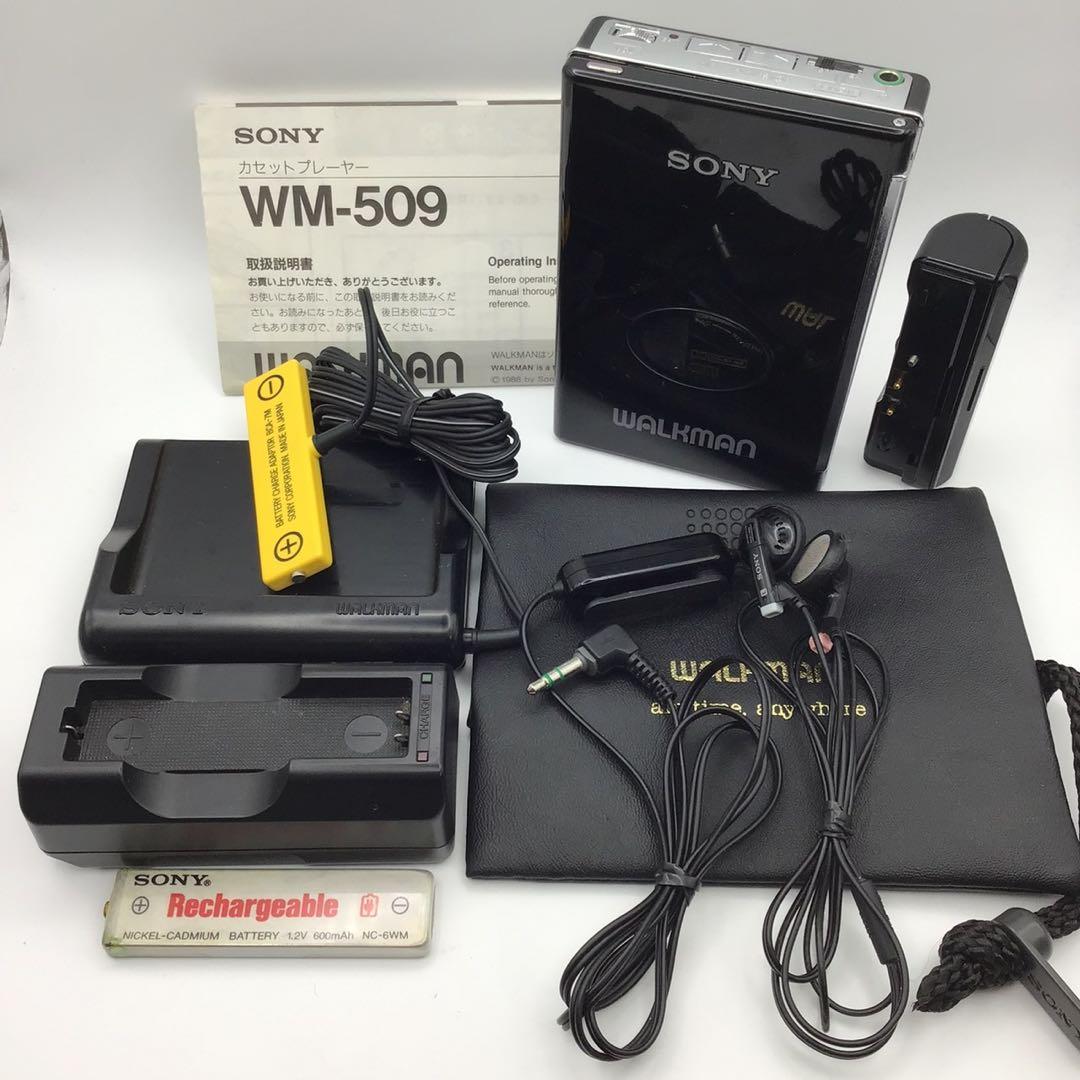 SONY カセットウォークマン WM-509 ブラック ソニーカセットプレーヤー