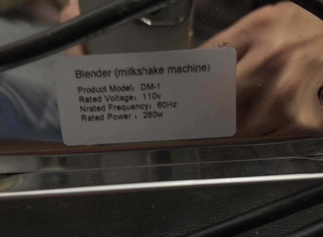 中古　ミルクセーキメーカー　ブレンダーシェイク　電動スムージーアイスクリーム