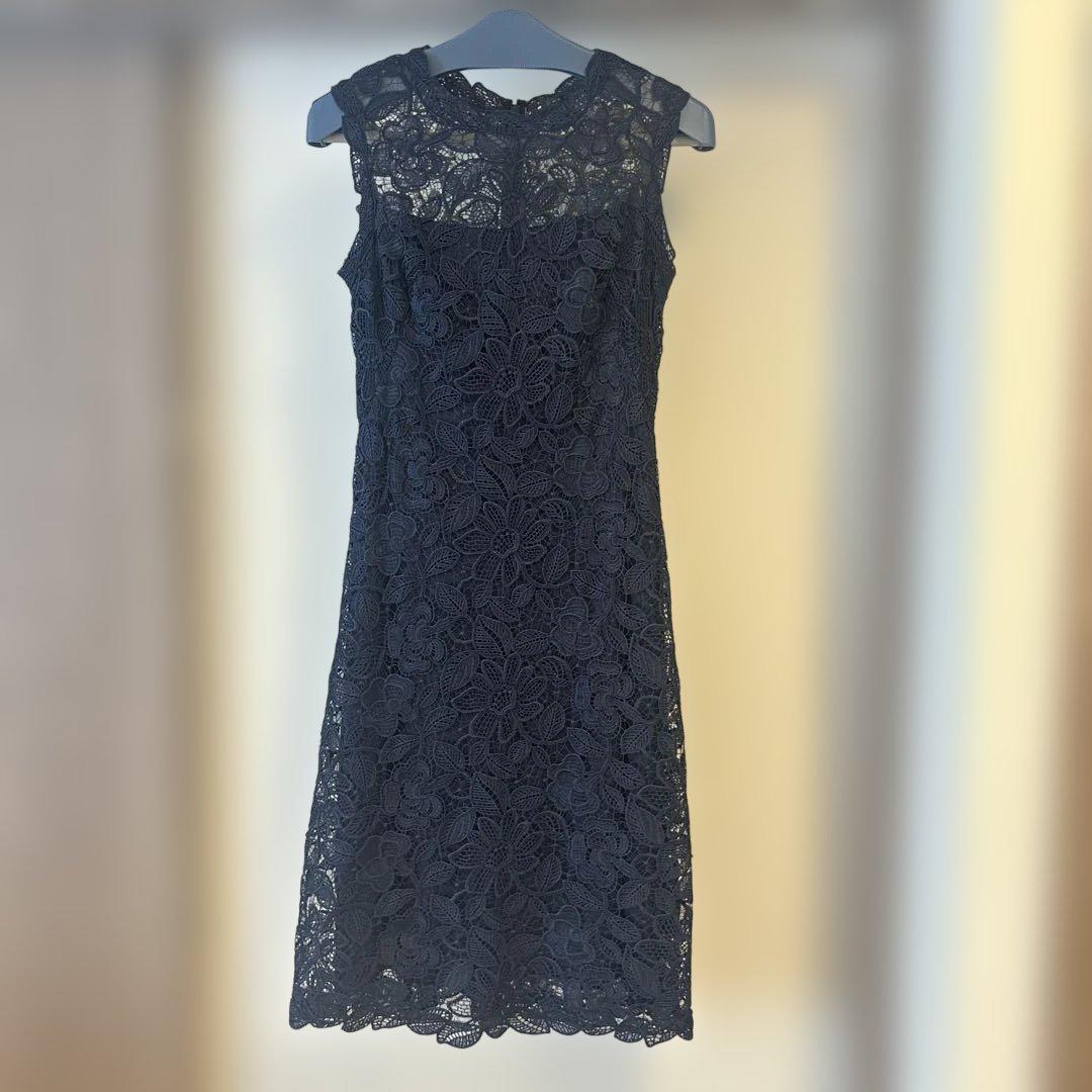 TADASHI SHOJI ネイビー レースワンピース サイズ2