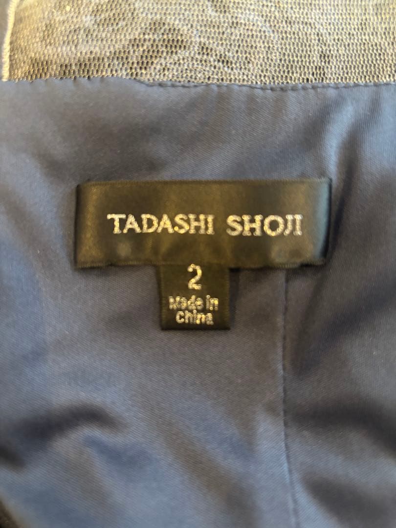 TADASHI SHOJI ネイビー レースワンピース サイズ2