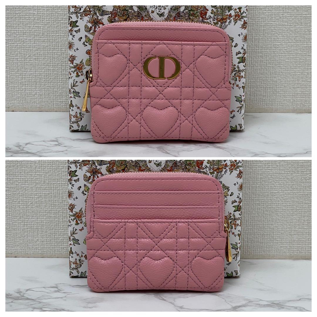 ディオール カロ ラベンダー ウォレット ケース ピンク ハート