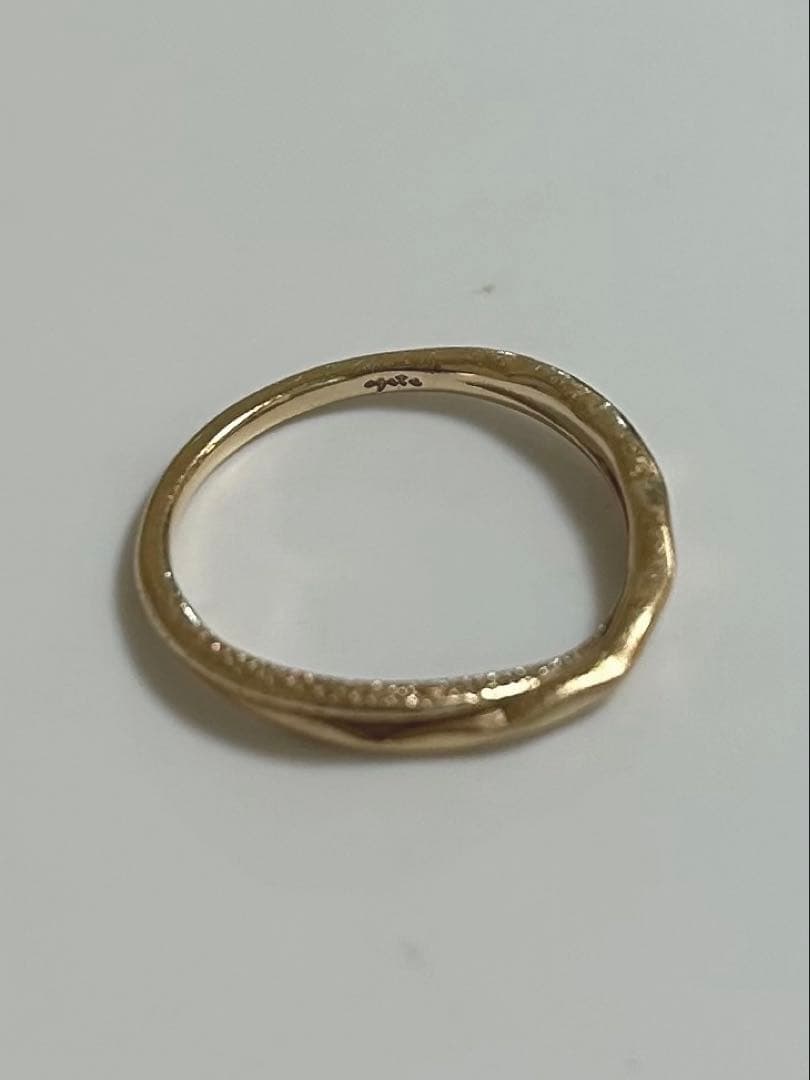 【値下げ】agete アガット K10 ピンキーリング 10184111084