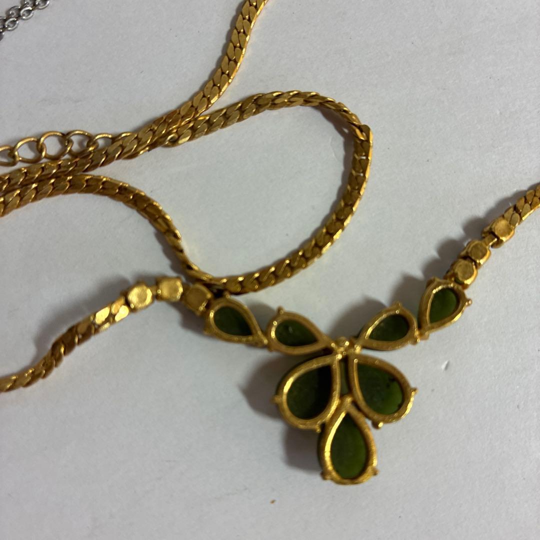 アンティーク　ジュエリー　カメオ　BA800 七宝焼　翡翠　イヤリング　ブローチ