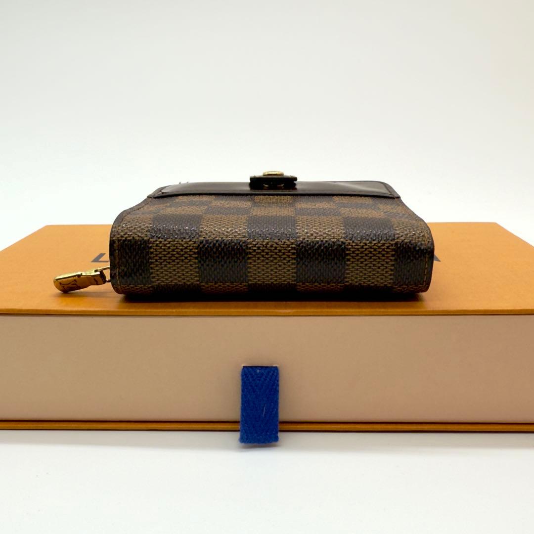 美品✨ルイヴィトン　ダミエコンパクトジップ　二つ折り財布コンパクト　ユニセックス