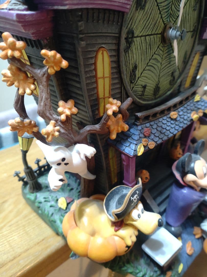Disney　ミッキー 　ドナルド他ハロウィン掛時計
