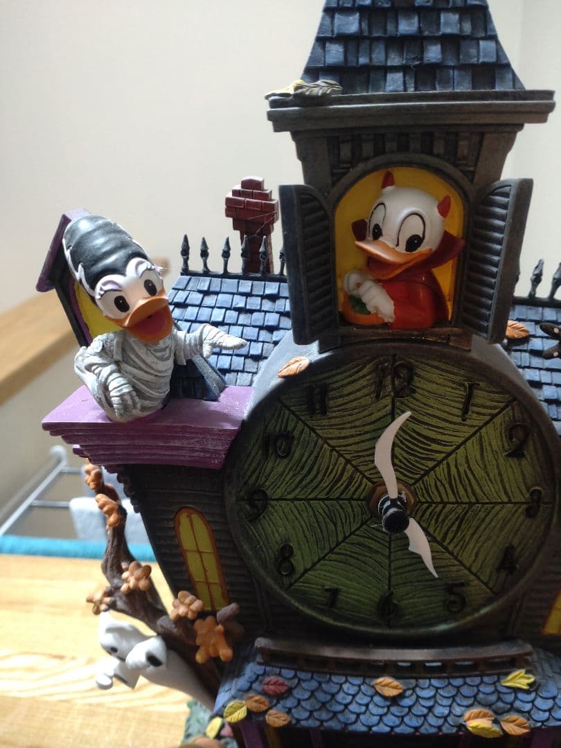 Disney　ミッキー 　ドナルド他ハロウィン掛時計