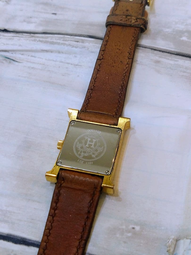 エルメス　エトゥープ　 腕時計　レディースウォッチ　ゴールド