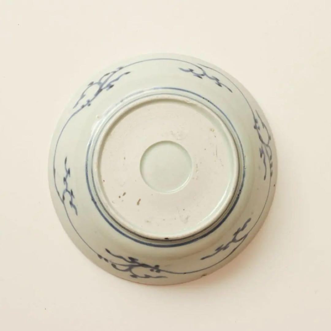 伊万里　古伊万里　江戸　中期　深皿　なます 皿　矢羽根　牡丹