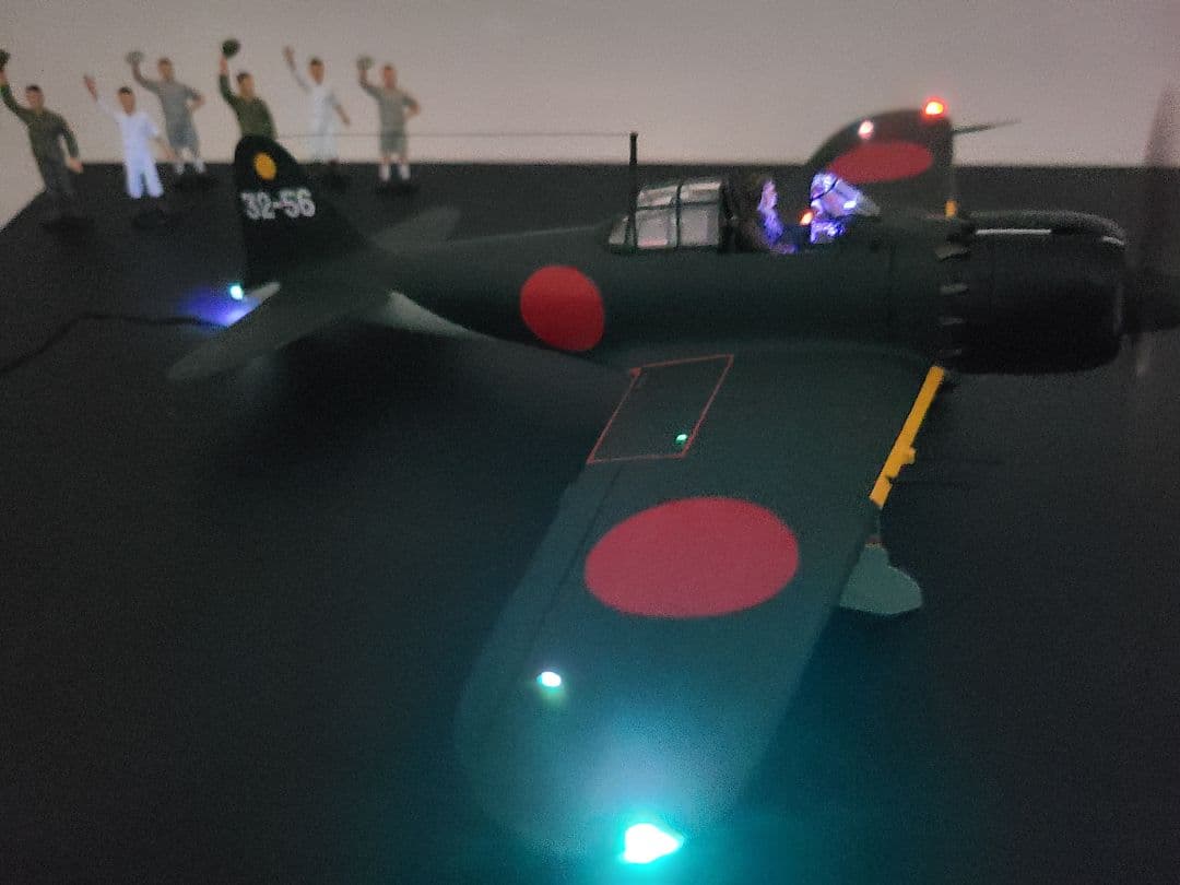 零式艦上戦闘機五二型 タミヤ1/48 LEDモデル完成品