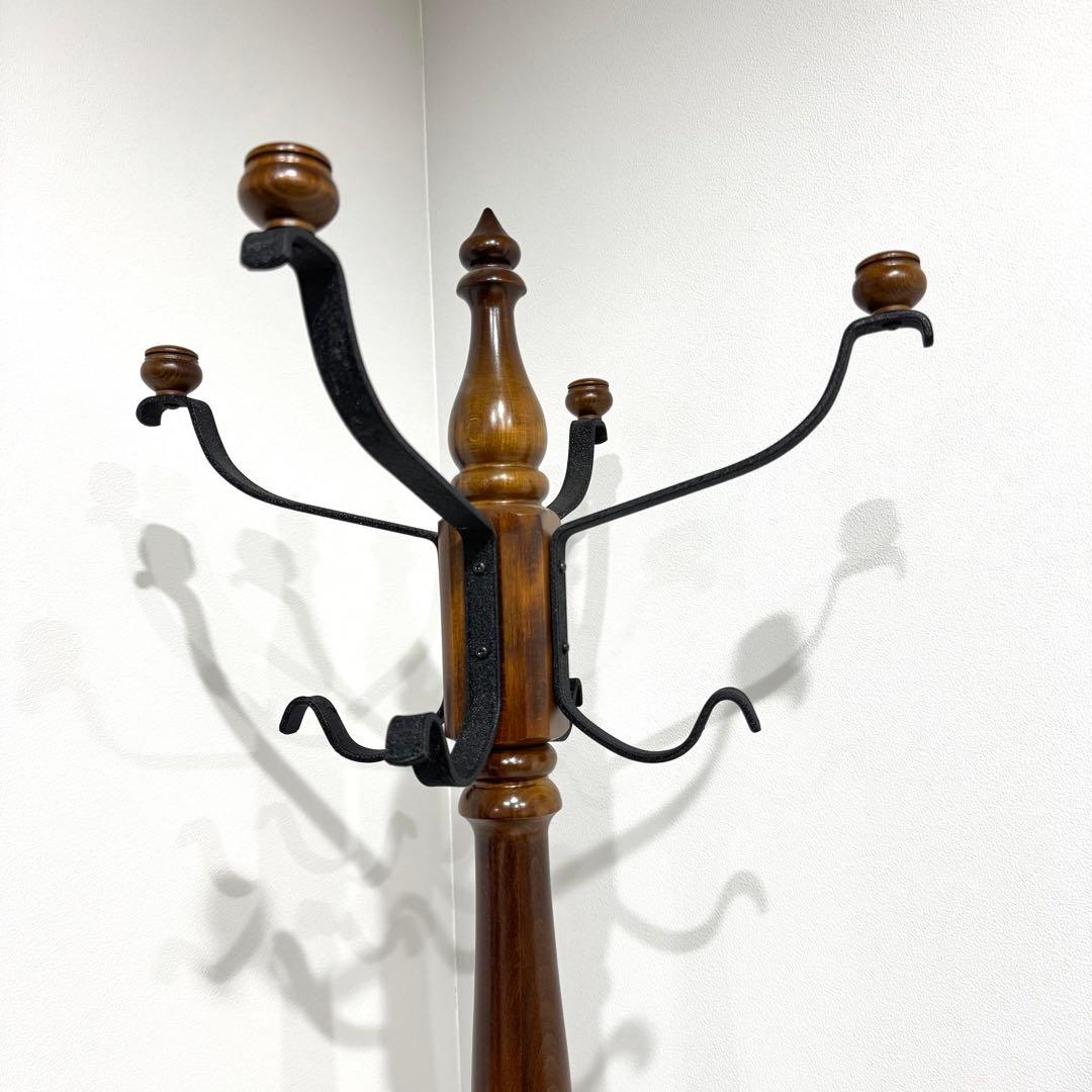 【未使用級】　Karimoku カリモク　コロニアル　ポールハンガー　家具