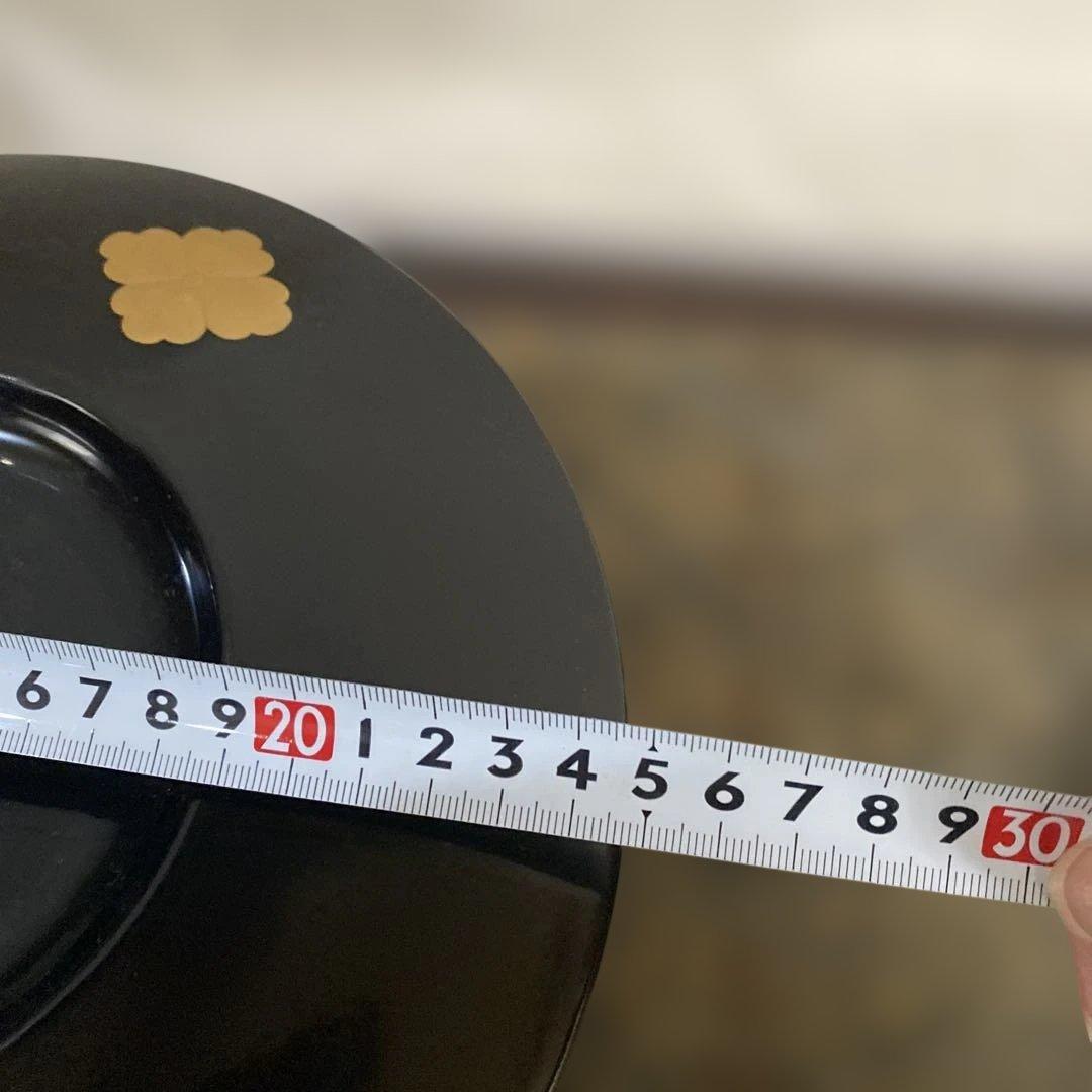 茶道具　懐石道具　飯器と脇引丸盆　輪島塗木箱入り