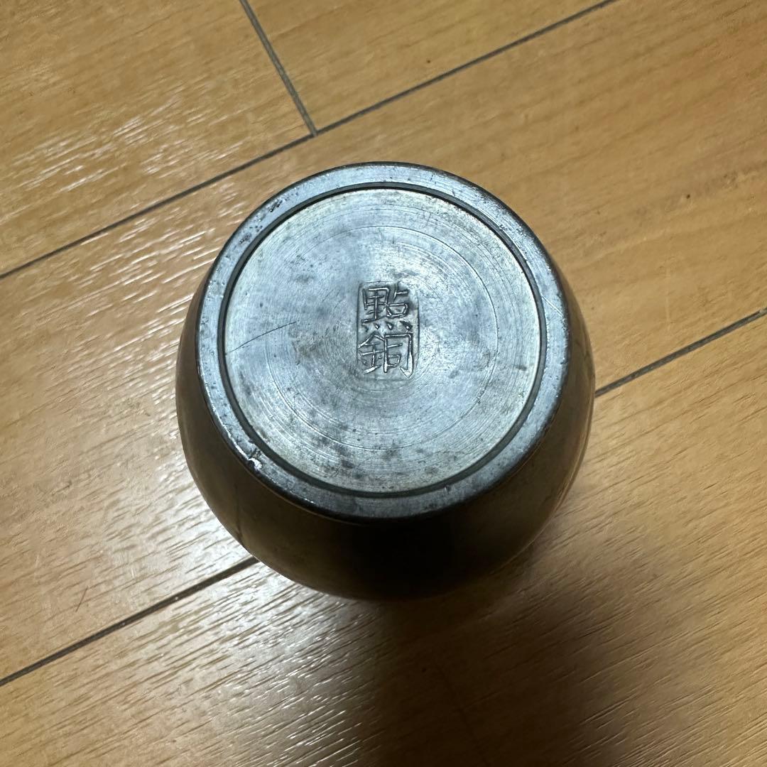 時代物 煎茶道具 古錫 茶壷 茶心壷 約262g