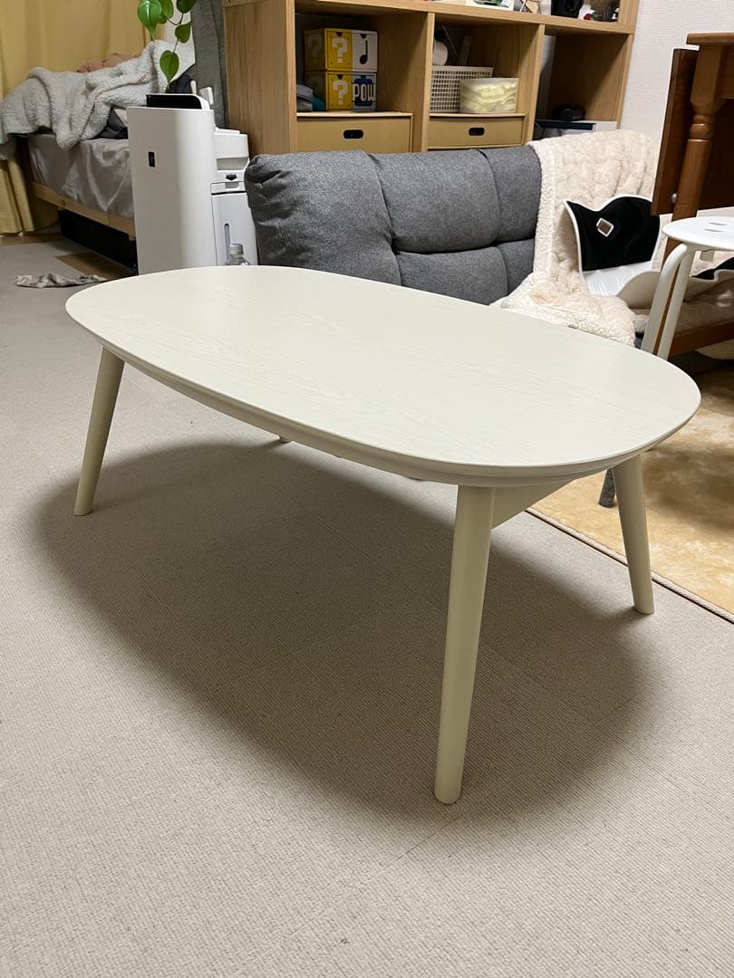 ホワイト こたつ 90cm