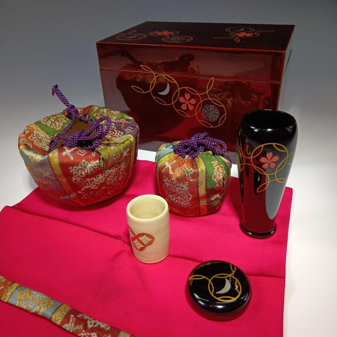 値下げ茶道具　蒔絵茶箱一式