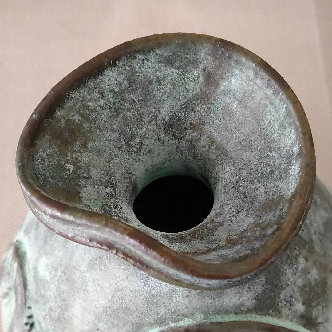 青銅釉　壺　加藤宇助