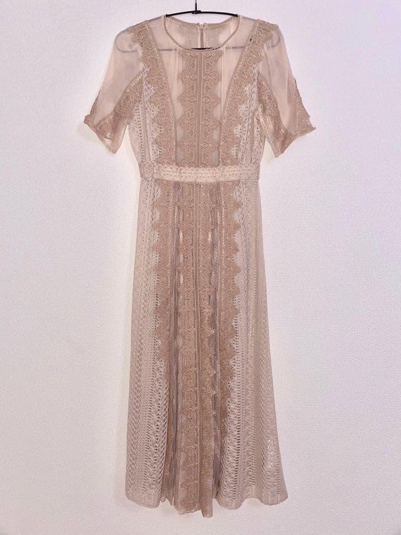 snidel レースプリーツフレアワンピース ♡ オケージョン