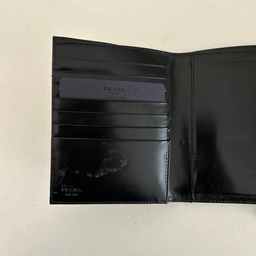 PRADA ブラック 三つ折り財布