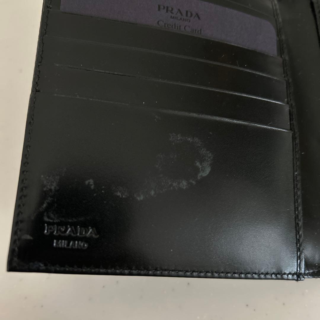 PRADA ブラック 三つ折り財布