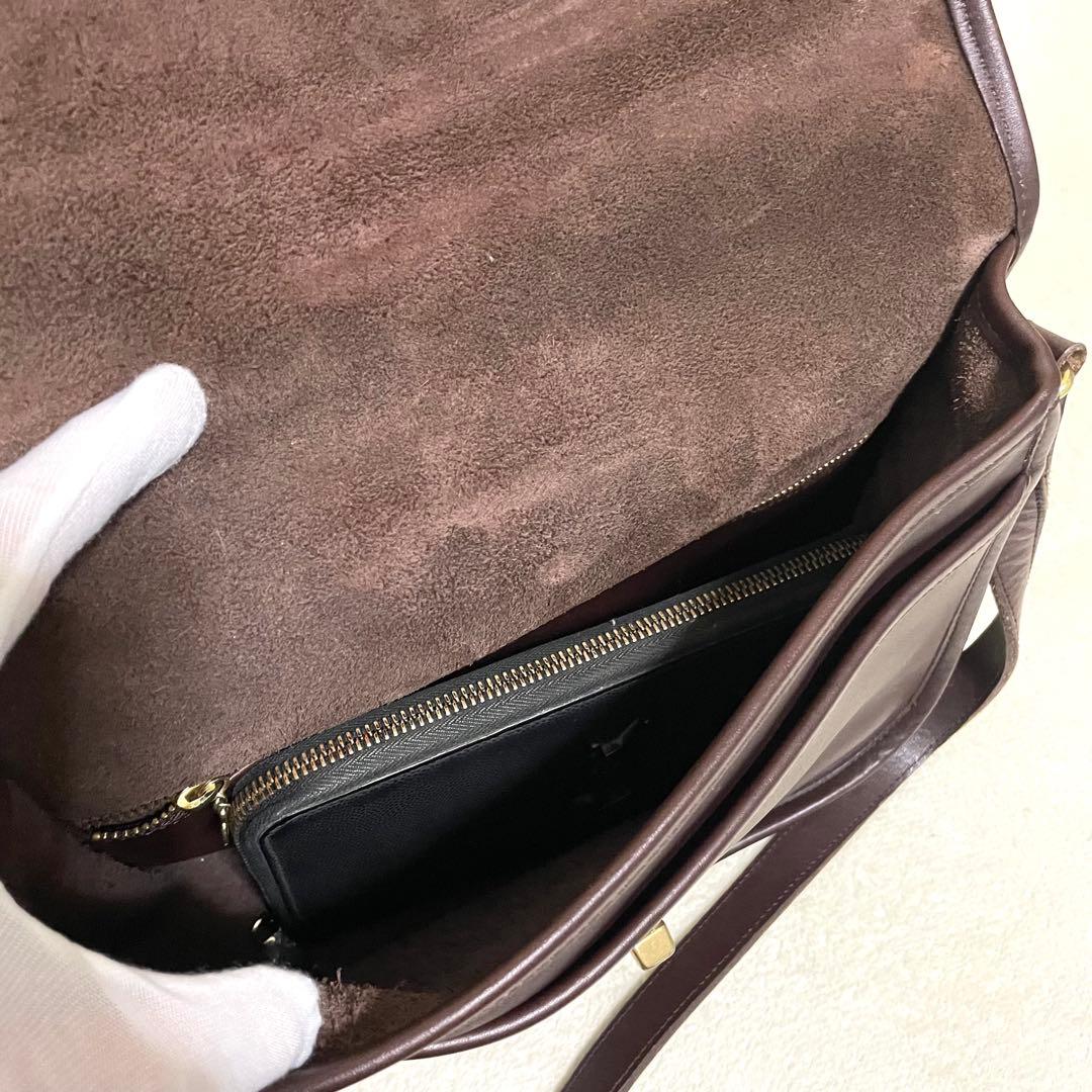 【極美品】 オールドコーチ シティバッグ ショルダー ターンロック チャーム