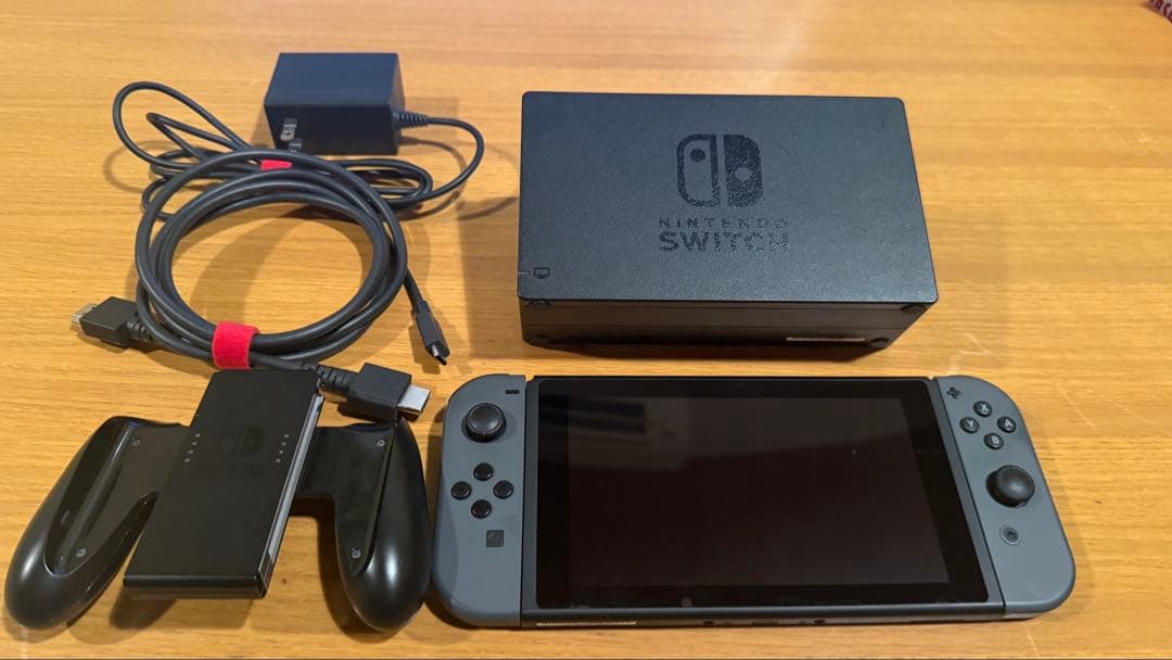Nintendo Switch 本体 グレー 付属品あり 箱無し
