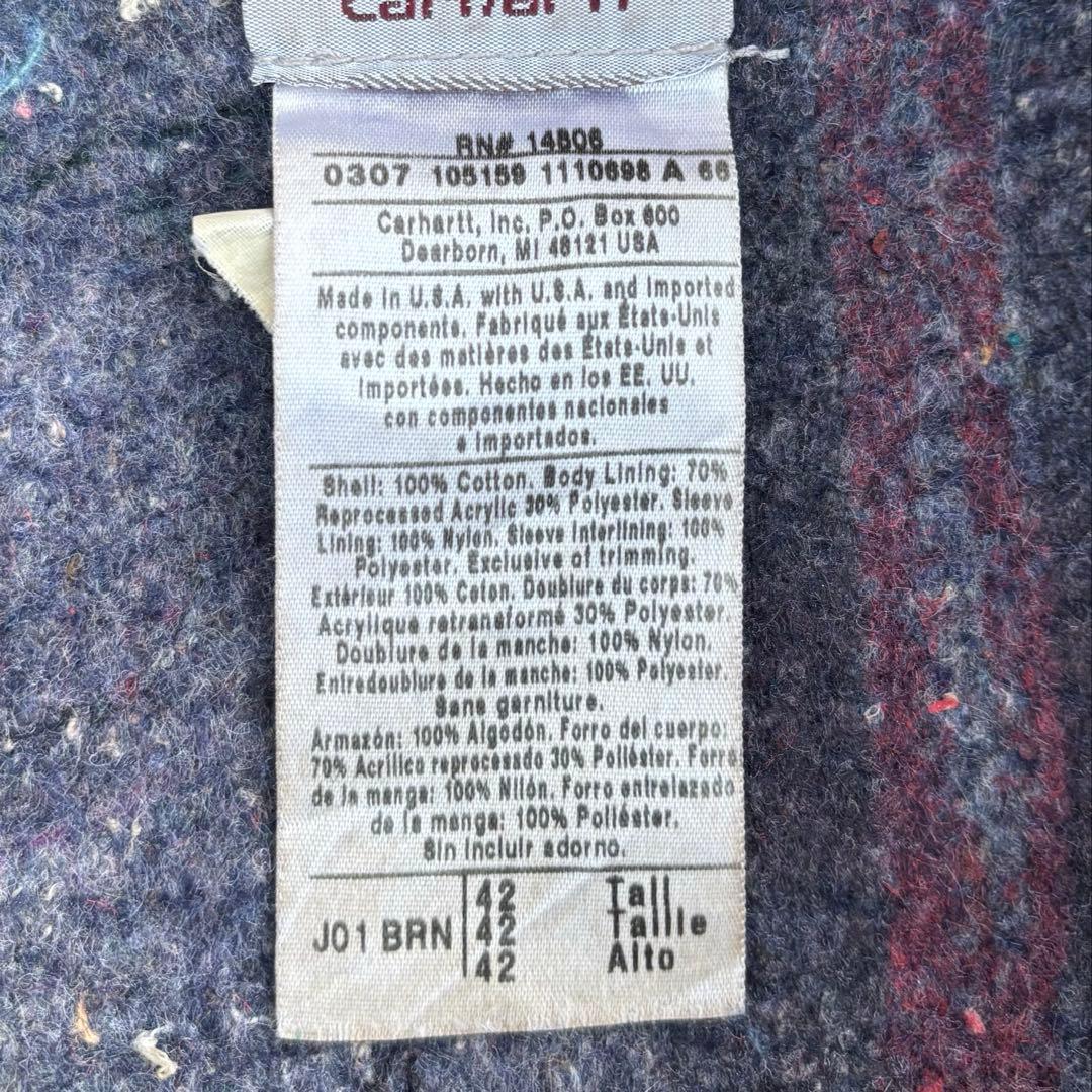 Carhartt デトロイトジャケット J01 ブラウン 42 USA製