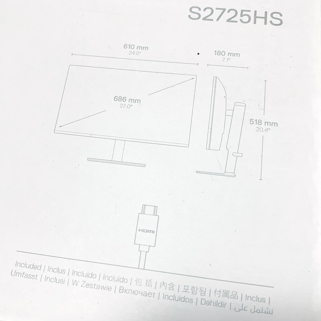未開封 DELL 27インチ モニター S2725HS ディスプレイ